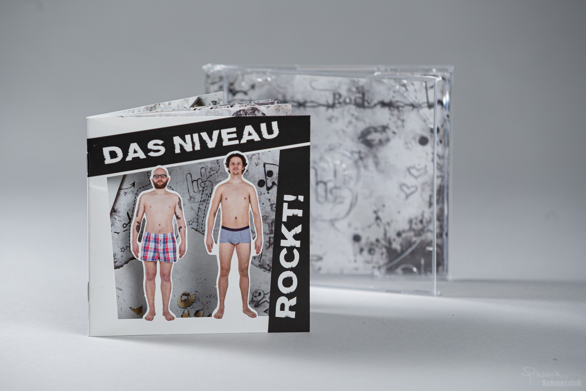 CD-Gestaltung | Stanzung der Musiker | Das Niveau Rockt!
